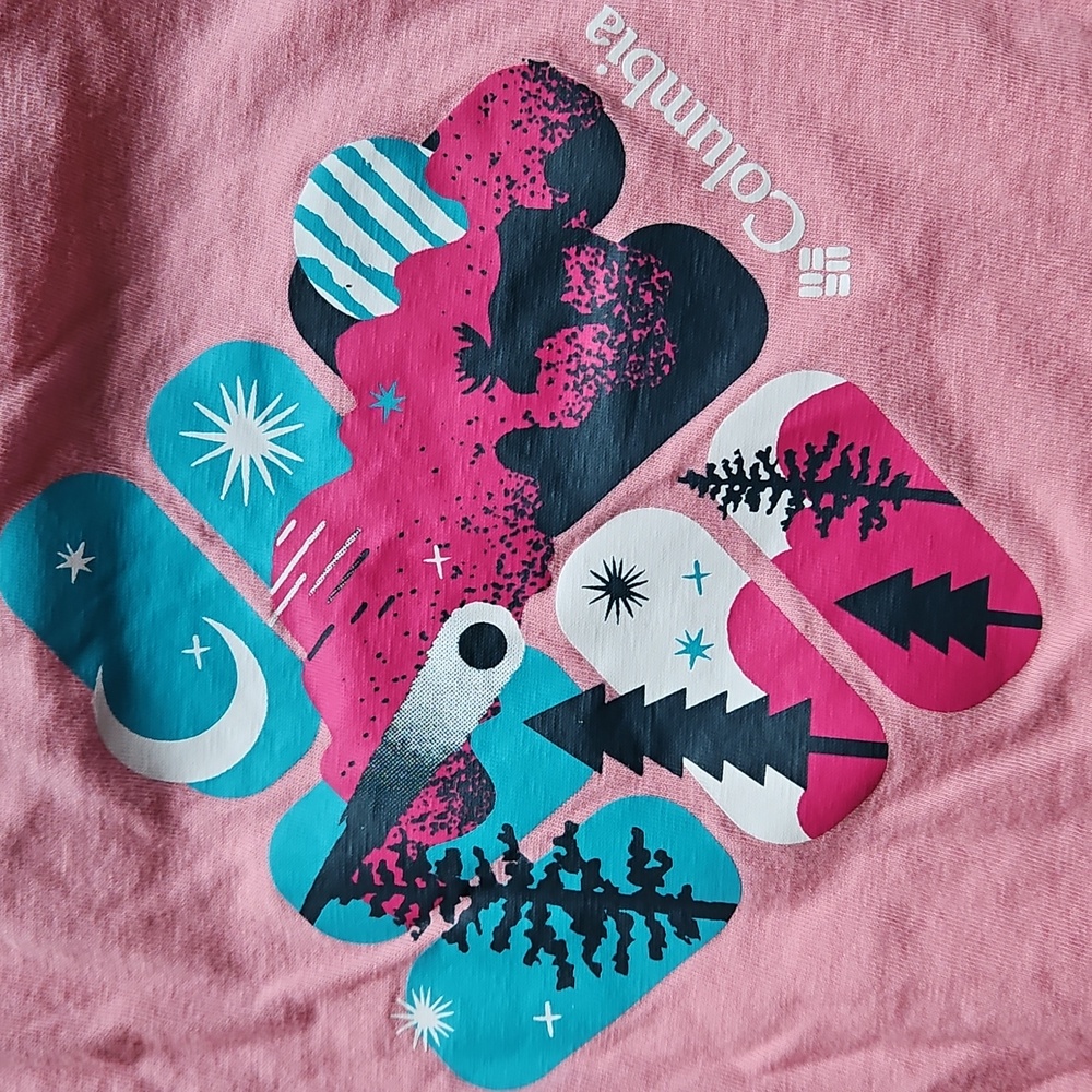 S Kids Pink Long Sleeve Columbia Shirt